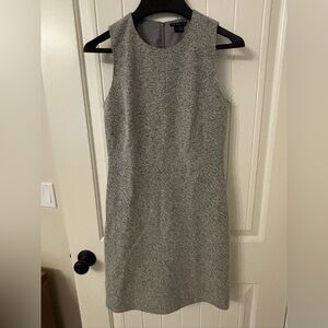 Theory Light Gray Wool Dress - size 8